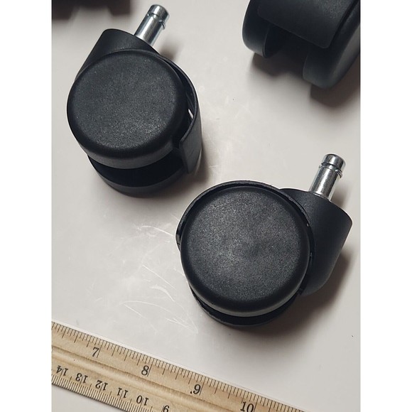Office Gaming Chair Caster plastic Swivel Wheels Replacement    2"  Set of 5 - Picture 2 of 3